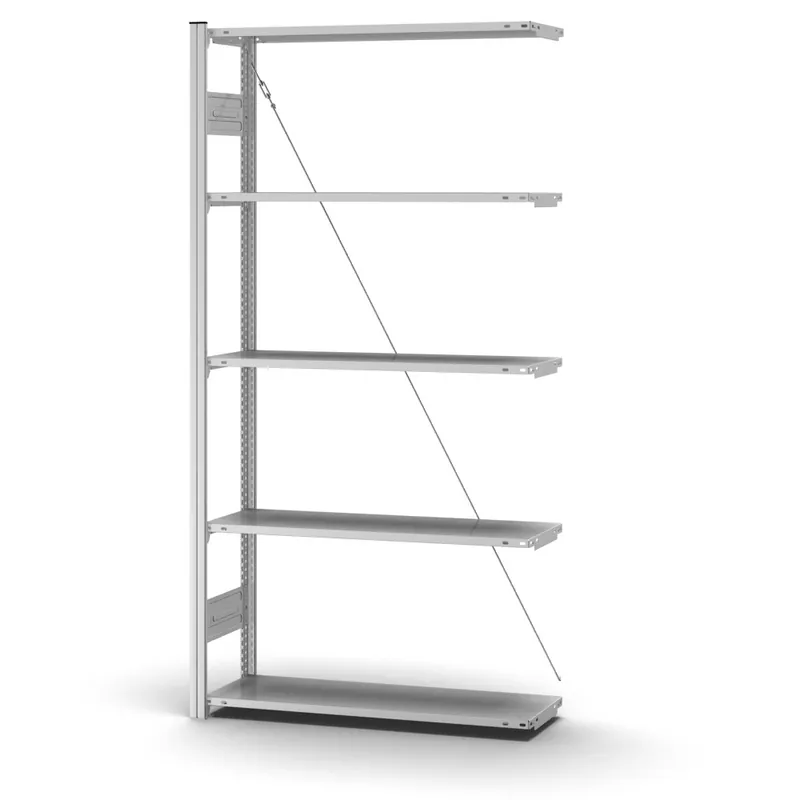 hofe Profi-Anbaulagerregal für Einseitige Nutzung - Stecksystem ORION PLUS - H2000 B1000 T300 mm - Verzinkt Finale Aktion