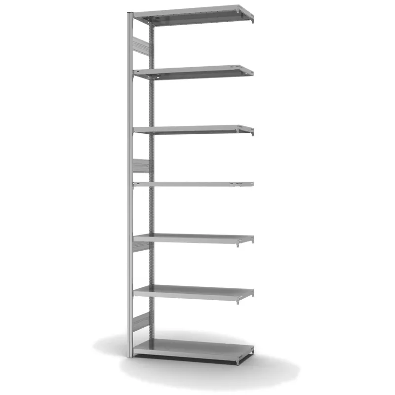 Schnäppchen hofe Anbau-Fachbodenregal für Beidseitige Nutzung - Stecksystem ORION PLUS - Fachlast 315 kg - H3000 B1000 T400 mm - Verzinkt