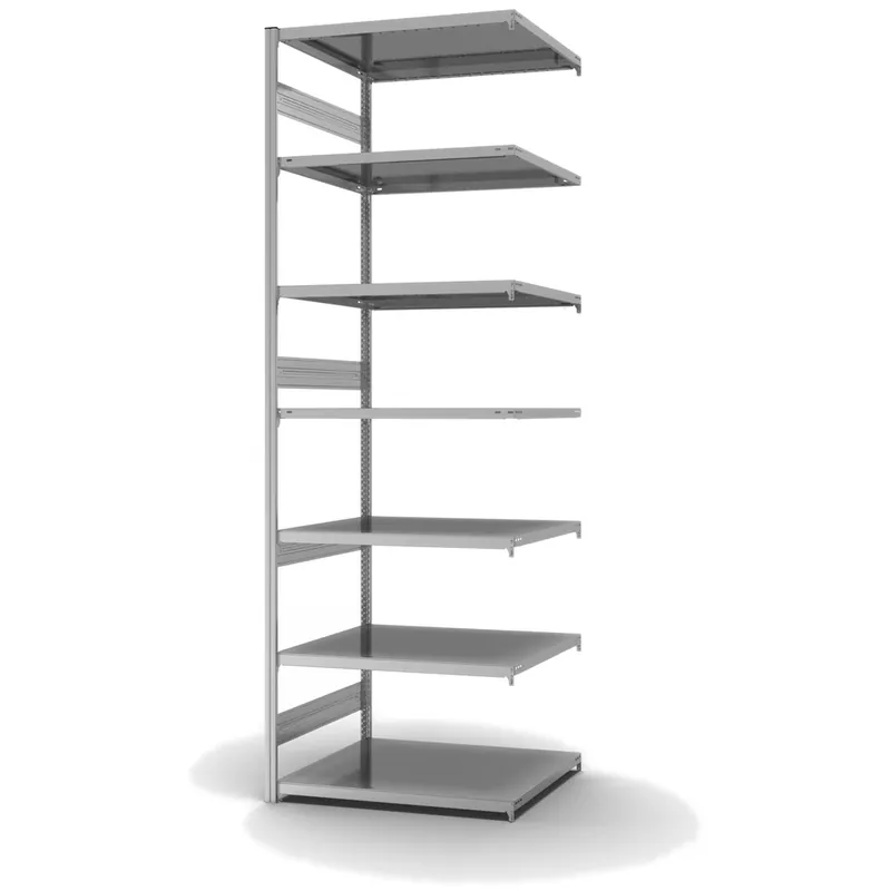 hofe Anbau-Fachbodenregal für Beidseitige Nutzung - Stecksystem ORION PLUS - Fachlast 330 kg - H3000 B1000 T800 mm - Verzinkt Jetzt Bestellen