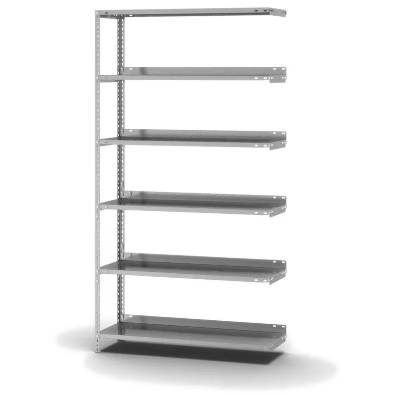 Top-Preis hofe Akten-Anbauregal für Einseitige Nutzung - Schraubsystem WR - 1000 x 300 mm1850 mm Winkelpfosten und Böden verzinkt