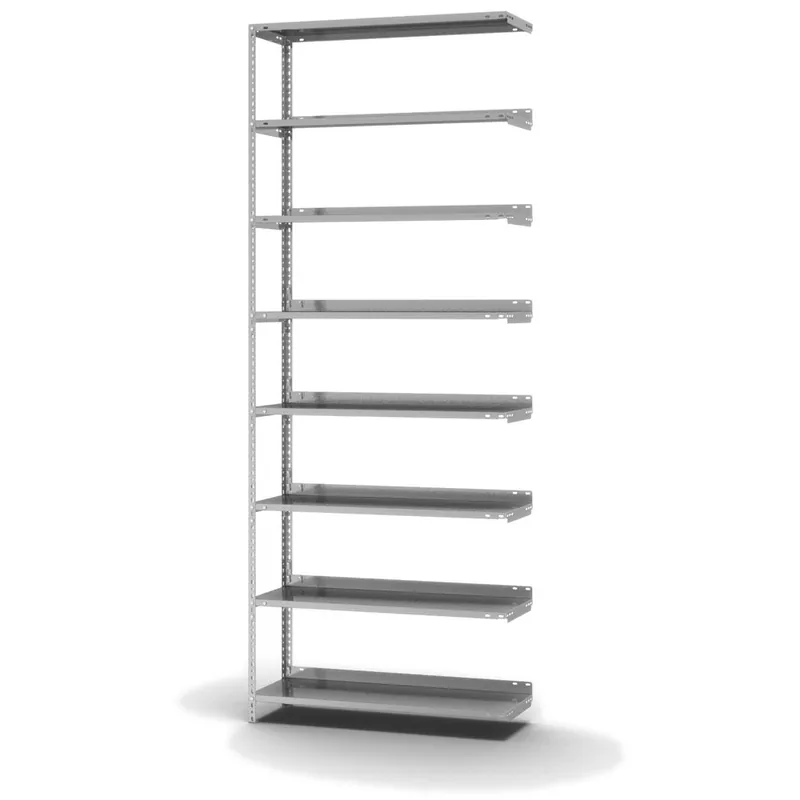 hofe Akten-Anbauregal für Einseitige Nutzung - Schraubsystem WR - 1000 x 300 mm2550 mm Winkelpfosten und Böden verzinkt Schnäppchen