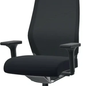 Echt Bürodrehstuhl m.Synchr.-Techn.schwarz tonal 400-520mm m.Lehnen u.Nackenst.ZÜCO