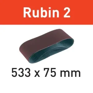 Rabatt Festool Schleifband L533X 75-P60 RU2/10 Rubin 2