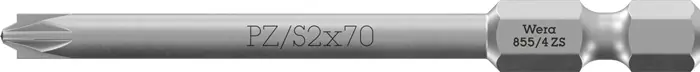 Bit 855/4 855/4 1/4 Zoll 2 L.70mm zähh.WERA Preiswert