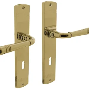 Langschildschildgarnitur Helena Zamak F3 MS BB 72mm DIN L/R INTERSTEEL Garantierte Lieferung