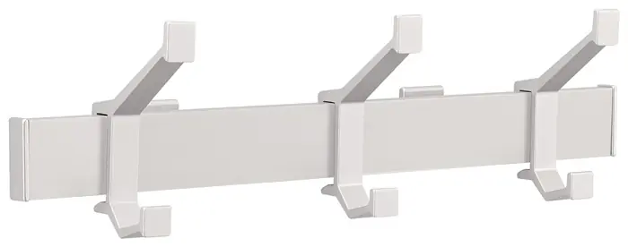 Wandgarderobe Alu.F1 ma silber 3 Hut-/Mantelhaken L.410mm Ausverkauf