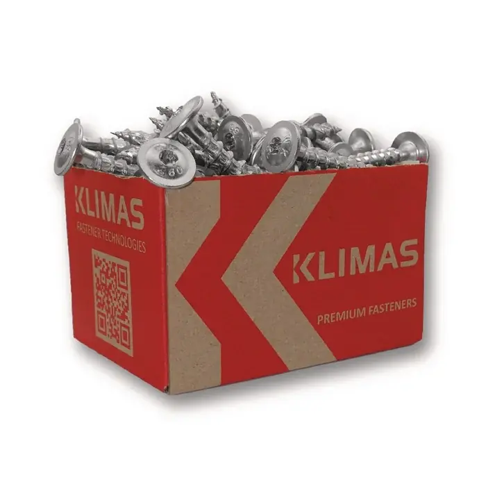 Tellerkopfschraube 6x200 Tellerkopf hell verz.TX30 KLIMAS VE: 100 Stück Knallerangebot