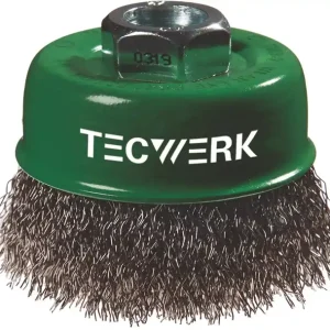 Topfbürste D.80mm Drahtstärke 0,3mm VA 8500min-¹ TECWERK Markenprodukt