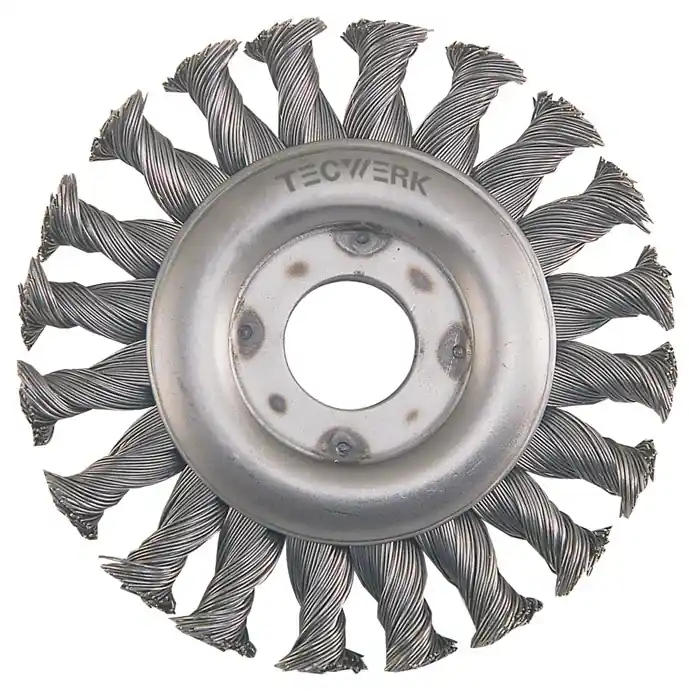 Top-Preis Rundbürste D.178mm Drahtstärke 0,5mm VA-Draht 13mm 10000min-¹ TECWERK