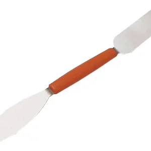 Zertifiziert Stukkateureisen B.10mm rostfr.VA,Ku.-Griff rostfr.VA rot HAROMAC