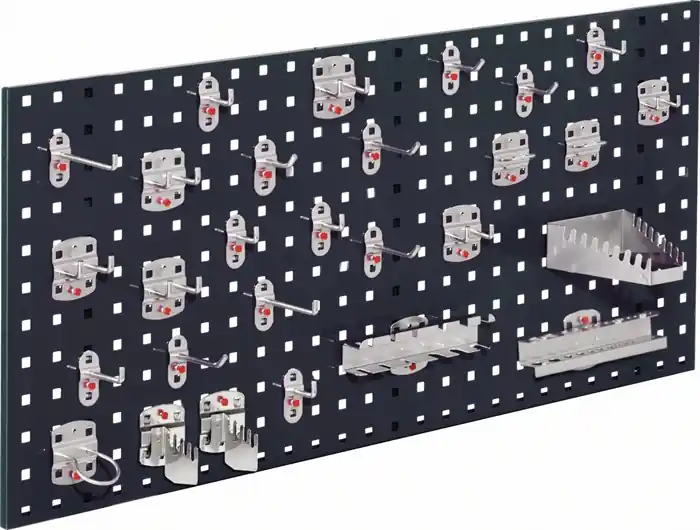 Lochplatte B450xL1000mm grau 28 tlg.RASTERPLAN Saisonangebot