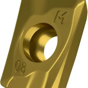 Wochenendangebot Fräswendeschneidplatte ISO ADMX 11T302SR-M:M8340 D.2,9mm PVD beschichtet Gold VE: 10 Stück