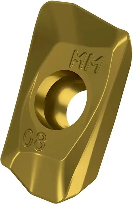 Echt Fräswendeschneidplatte ISO ADMX 11T304SR-MM:M6330 D.2,9mm PVD beschichtet Gold VE: 10 Stück