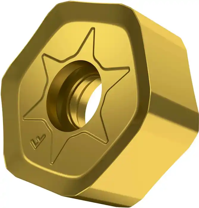 Fräswendeschneidplatte ISO HNGX 0906ANSN-F:M8330 D.4,9mm PVD beschichtet Gold VE: 10 Stück Jetzt Bestellen