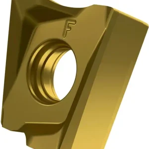 Abverkauf Fräswendeschneidplatte ISO LNGX 120504ER-F:M8330 D.4,5mm PVD beschichtet Gold VE: 10 Stück