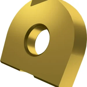 Fräswendeschneidplatte ISO RC 16:M8330 Bohrungs-D. 5mm PVD beschichtet Gold VE: 10 Stück Neu Im Sortiment