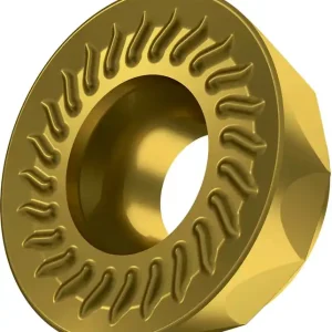 Fräswendeschneidplatte ISO RCMT 1204MOSN-M:M6330 D.4,4mm PVD beschichtet Gold VE: 10 Stück Highlight