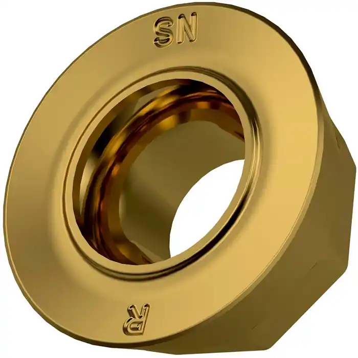 Fräswendeschneidplatte ISO RDMT 120500SN-R:M8340 D.5,5mm PVD beschichtet Gold VE: 10 Stück Heißes Angebot
