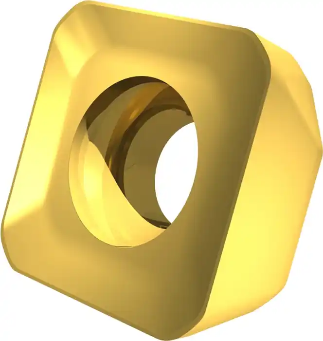 Direktkauf Fräswendeschneidplatte ISO SNMT 1205AZSR-R:M8340 D.5,2mm PVD beschichtet Gold VE: 10 Stück