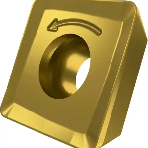 Fräswendeschneidplatte ISO SOMT 09T308-M:M8340 D.3,5mm PVD beschichtet Gold VE: 10 Stück Zertifiziert