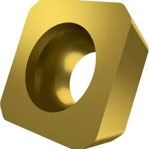 Zertifiziert Fräswendeschneidplatte ISO SPEW 1204ADEN:M8330 D.5,5mm PVD beschichtet Gold VE: 10 Stück