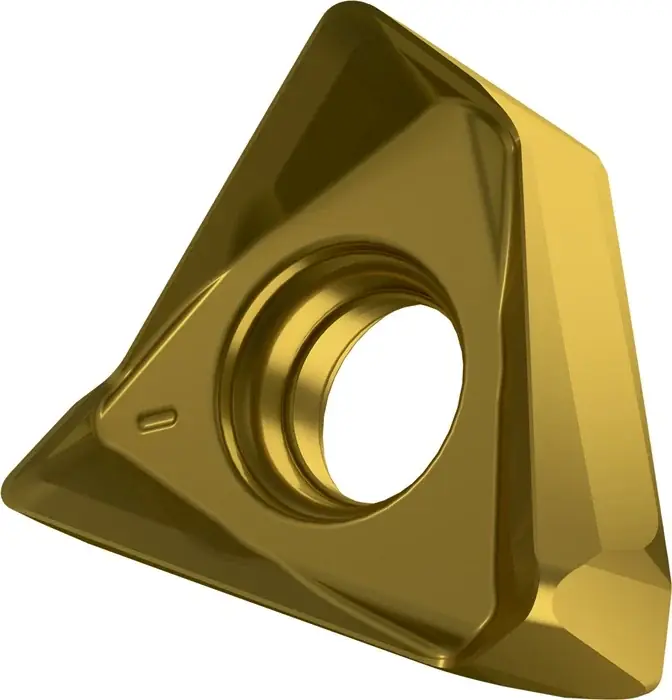 Fräswendeschneidplatte ISO TNGX 160608SR-F:M8330 D.4,4mm PVD beschichtet Gold VE: 10 Stück Direktkauf