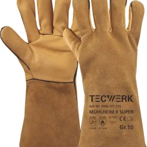 Schweißerhandschuhe Mühlheim II Super Gr.10 gelb EN 388/407/12477 6PA TW VE: 6 Paare Solange Der Vorrat Reicht