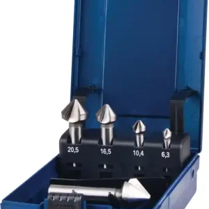 Kegelsenkersatz DIN 335C 90Grad 6,3-25mm HSS 5-tlg.Ku.-Kass.TECWERK Top-Seller