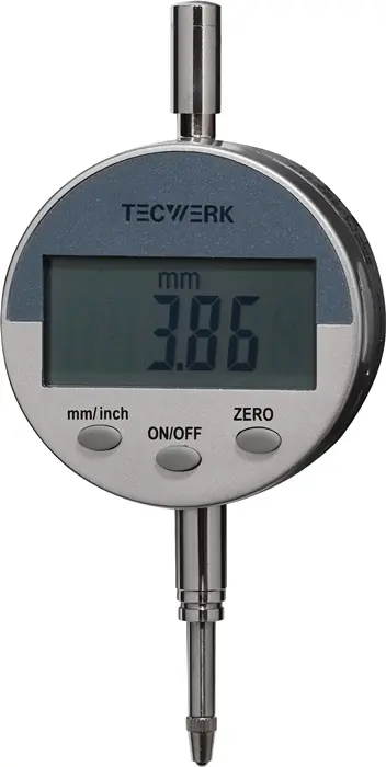 Neu Messuhr 12,5mm Abl.mm 0,01 dig.TECWERK