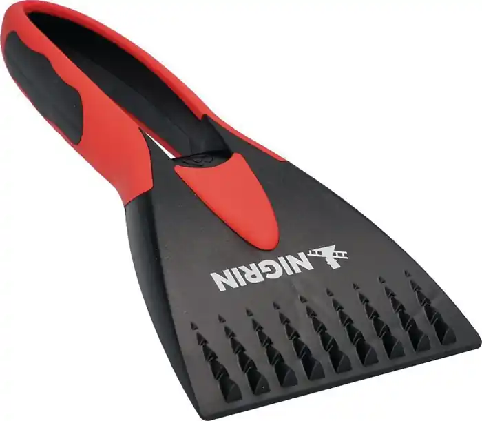 Bestpreis Eisschaber 2K Eisschabkante 95mm L.21cm schwarz-rot m.Softgriff NIGRIN VE: 21 Stück