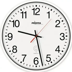Meistverkauft Wanduhr Funkuhr Ku.weiß D.300mm 1,5V Zahlen