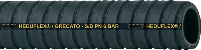 Saug- u.Druckschlauch HEDUFLEX®/GRECATO L.20m ID 152mm AD 168,0mm VE: 20 Meter Neu