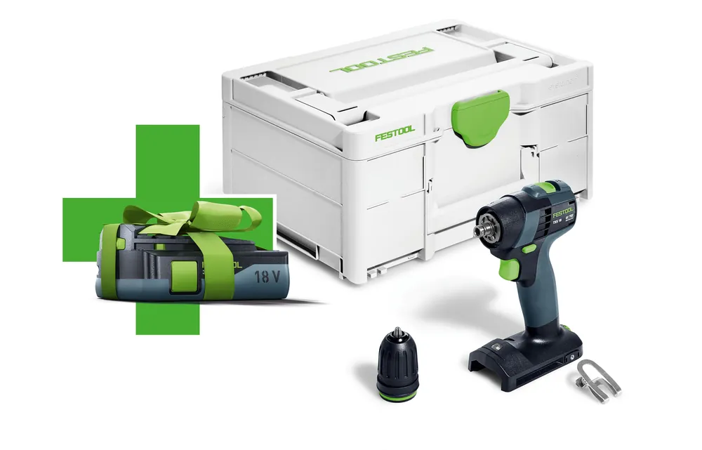 Schnäppchen Festool Aktionsartikel Akku-Bohrschrauber TXS 18-Basic-3,0