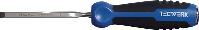 Stechbeitel Schneiden-B.8mm m.Schlagknopf CV-Stahl TECWERK Preisknaller