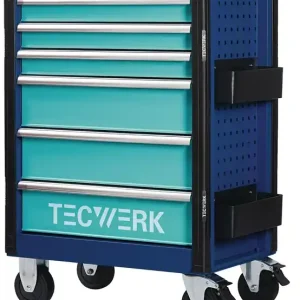Zertifiziert Werkzeugwagen PLUS 2.0 B760xT465xH1030mm 500kg 6Schubl.unbest.Stahlbl.TECWERK