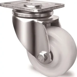 Schwerlast-Lenkrolle D.100mm Trgf.500kg Ku.Platte L100xB85mm Farbe Rl.weiß TW Neue Ware
