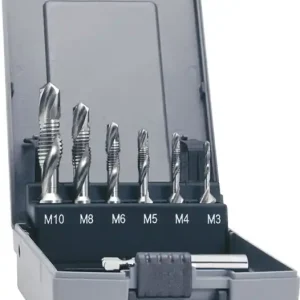 Kombigewindebohrersatz DIN 3126 M3-M10 7tlg.HSSG Ku.-Kass.TECWERK Schnäppchen