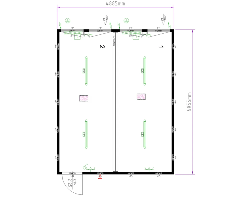 Finale Aktion CONTAINEX Doppelanlage CLASSIC Line DA41 20' 6.055 x 4.885 x 2.800 mm