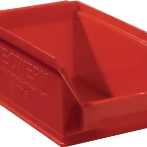 Sichtlagerkasten L160/140xB100xH75mm PE rot TECWERK VE: 25 Stück Billig