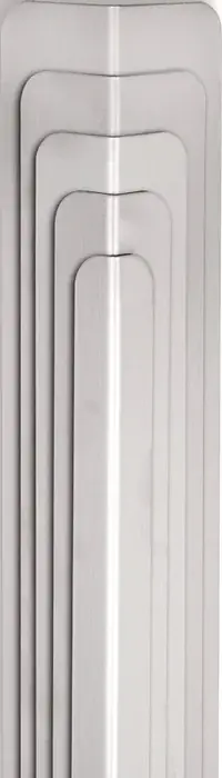 Eckschutzwinkel L.1500mm Schenkelhöhe 20x20mm VA 1.4301 geb.Korn 240 Neuheit