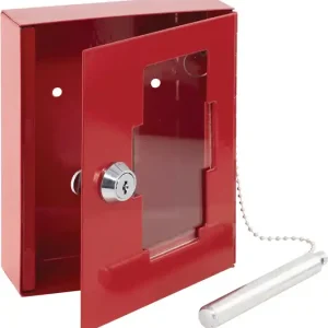 Notschlüsselbox EMG 6165 H150xB120,00xT48mm rot Stal Anz.Hak.1 BURG-WÄCHTER Neue Ware