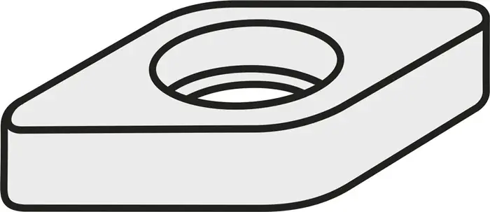 Wendeplatten-Unterlegscheibe ISO PDN 110308:GJ11 Brutto-G.4,09g Farbe Silber VE: 10 Stück Letzte Chance