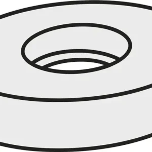 Wendeplatten-Unterlegscheibe ISO RCU 200400:GJ11 Brutto-G.13,1g Farbe Silber VE: 10 Stück Sonderangebot