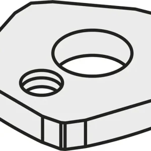 Angebot Wendeplatten-Unterlegscheibe ISO SPN 190405:GJ11 Brutto-G.18,11g Farbe Silber VE: 10 Stück