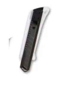 Neuheit ULMIA Cuttermesser weiß 2-300436W4, mit Aufdruck Ulmia
