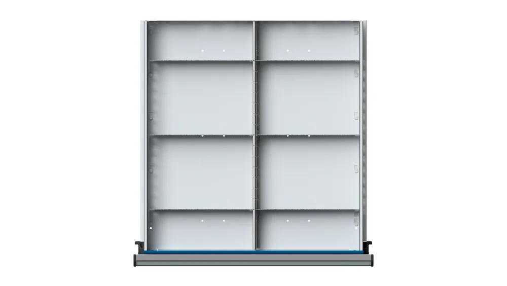 ULMIA 1/2 Teilung für Schublade 500x540 mit Lochboden - FH60 WH40 Sichere Zahlung