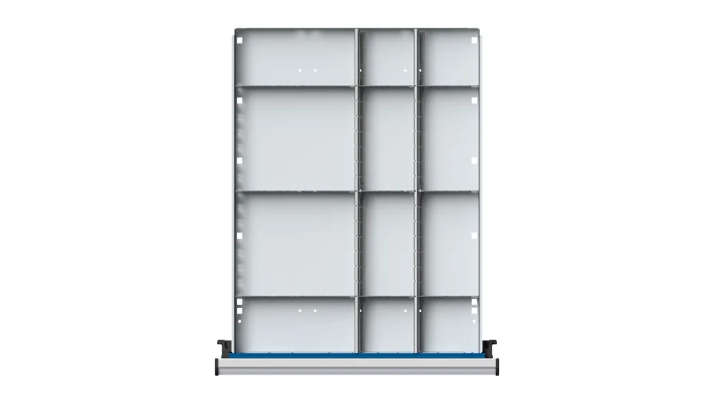 ULMIA 1/2-1/4 Teilung für Schublade 410x540 mit Lochboden - FH180-360 WH150 Direkt Vom Hersteller