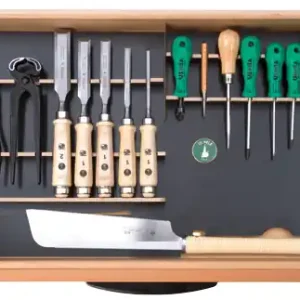 ULMIA Werkzeugsatz 306 mit Halterungen für Unterbauschrank Expressversand