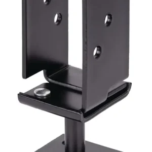 Kracherpreis U-Pfostenträger 71x110x70x70xmm verzinkt,schwarz ku.-besch.z.Schr.GAH VE: 4 Stück