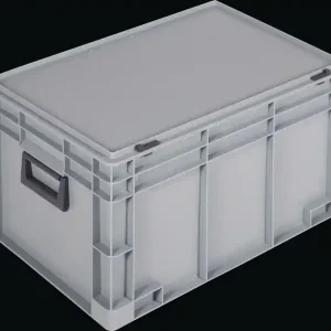 Ku.-Koffer L600xB400xH333mm PP 2 Griffe Schiebeverschluss grau 62,2l LOCKWEILER Online Kaufen